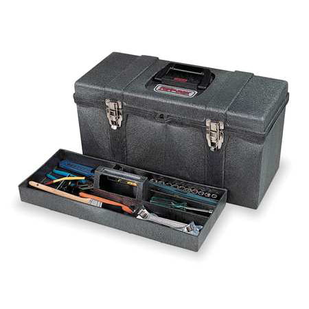 8200GY CONTICO Portable Tool Box,20"Wx9-3/4"Dx10-1/2"H Black